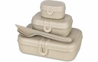 Koziol Lunchbox Pascal Ready 4-teilig, Sand/Gelb, Materialtyp