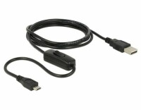 DeLock USB 2.0-Stromkabel mit Schalter USB A - Micro-USB