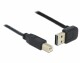 DeLock USB2.0 Easy Kabel, A-B, 5m, SW