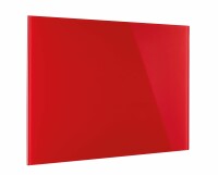 MAGNETOPLAN Design-Glasboard 600x400mm 13402006 rot, magnetisch, Kein