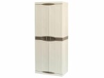 Art Plast Gartenschrank Beige/Braun, Tiefe: 46 cm, Breite: 70 cm