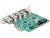 Bild 1 DeLock PCI-Express-Karte 3x USB-A 3.0 / 2x USB-C 3.0