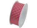 Braun + Company Geschenkband Vichy 25 mm x 2 m, Rot