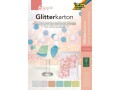 Folia Glitterkarton Pastell 6 Blatt, Farbe