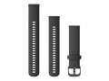 GARMIN Schnellwechsel-Armband 20 mm, Silikon, Farbe: Schwarz