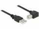 DeLock Delock USB2.0-Kabel A-B: 2m, USB-B Anschluss
