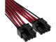 Image 1 Corsair Premium 12+4-Pin 12VHPWR 600 W Kabel Schwarz Rot