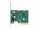 Bild 3 DeLock PCI-Express-Karte 90107 2x USB, Datenanschluss Seite B