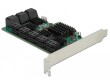 DeLock PCI-Express-Karte 16 Port SATA, Datenanschluss Seite B