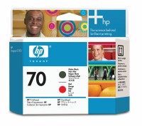 Hewlett-Packard HP Druckkopf 70 schwarz matt/red C9409A DesignJet