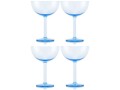 Bodum Outdoor-Champagnerglas Oktett 280 ml, Blau, 4 Stück