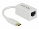 Bild 3 DeLock Netzwerk-Adapter USB-C - RJ45 1Gbps, Weiss