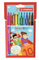 STABILO TRIO 2in1, Twin Pen 222/1001 Etui, 10 Farben