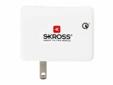 SKROSS USB-Wandladegerät US QC3.0 USB-A, 18 W, Weiss, Ladeport