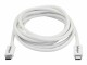 StarTech.com - 20Gbps Thunderbolt 3 Cable - 6.6ft/2m - White - 4k 60Hz - Certified TB3 USB-C to USB-C Charger Cord w/ 100W Power Delivery (TBLT3MM2MW)