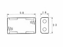 Velleman Batteriehalter BH321B, 2x AA 1 Stück, Set: Nein