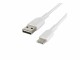 BELKIN USB-C/USB-A CABLE PVC 1M WHITE  NMS