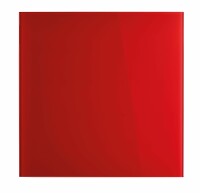 MAGNETOPLAN Design-Glasboard 400x400mm 13401006 rot, magnetisch