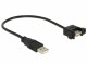 Image 1 DeLock USB2.0 Einbaukabel, A -A, 25cm, SW