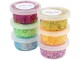 Creativ Company Modelliermasse Glitter Clay 6 x 20 ml, Sortierte