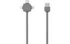 Allocacoc USB-Ladekabel USB A - Micro-USB B/Lightning/USB C
