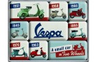 Nostalgic Art Magnet-Set Vespa 1 Stück, Mehrfarbig, Detailfarbe