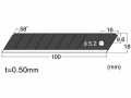 NT Cutter Ersatzklinge BL-13P 18 mm, Schwarz, 10 Stück, Detailfarbe