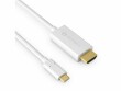 sonero USB-C - HDMI Kabel, 1m, weiss