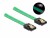 Bild 2 DeLock SATA-Kabel UV Leuchteffekt grün 50 cm, Datenanschluss
