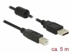 DeLock USB 2.0-Kabel A - B 5 m, Kabeltyp
