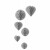 Image 1 I AM CREATIVE Paperballs,Herz u.Rund,silber 6010.958 6 Stück, Kein