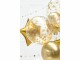 Partydeco Folienballon Gold/Transparent, mit goldenen Konfettis