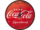 Nostalgic Art Wanduhr Coca-Cola Ø 31 cm, Rot/Weiss, Form: Rund