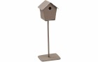 HobbyFun Mini-Utensilien Vogelhaus 10 cm, Detailfarbe: Aschbraun