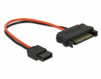 DeLock Stromkabel Slim-SATA ? SATA 10 cm, Kabeltyp: Adapterkabel