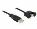 DeLock USB2.0-Kabel A-A: Stecker-Buchse, 1m, zum