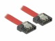 Bild 1 DeLock SATA3-Kabel rot, Clip, flexibel, 20 cm, Datenanschluss