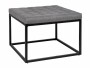 Wenko Hocker Amandola square 59 x 59 cm, Grau/Schwarz