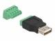 Image 2 DeLock USB 2.0 Adapter USB-A Buchse - Terminalblock, USB