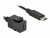 Bild 2 DeLock Keystone-Modul USB3.0 USB-C ? USB-C, 25cm Schwarz, Modultyp