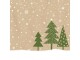 Braun + Company Weihnachtsservietten Bäume im Schnee 33 cm x 33
