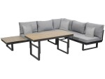 Greemotion Loungeset San Jose, Grau, 4 Sitzplätze, Material