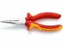 Knipex Flachrundzange 160 mm 1000 V mit Schneide verchromt