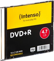 Intenso DVD+R Slim 4.7GB 4111652 16x 10 Pcs 