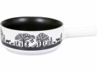 Kadastar Fondue-Caquelon Bergchilbi E22 Schwarz/Weiss, Material