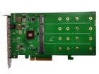 Highpoint RAID-Controller SSD7204 4x M.2 NVMEx4v3, PCI-Ex8, RAID: Ja