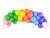 Bild 2 Partydeco Luftballon Uni Rainbow Pastel 10 Stück, Weiss,