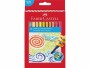 Faber-Castell Wachsmalstifte drehbar Mehrfarbig, Verpackungseinheit: 24