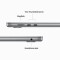 Bild 4 Apple MacBook Air 15" Space Grau, M2 Chip 8-Core CPU und 10-Core GPU, 8 GB RAM, 512 GB (MQKQ3)