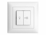 Feller EDIZIOdue UP-Schalter für Lampe und Ventilator, Schutzklasse: IP20